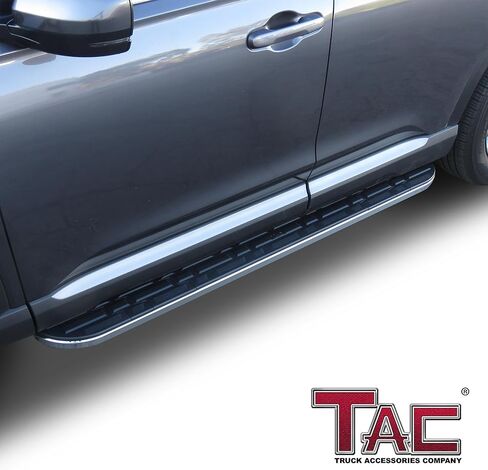 لوحات الجري TAC Cobra متوافقة مع 2023-2026 Honda Pilot SUV Side Steps Nerf Bars Step Rails الألومنيوم الأسود على الطرق الوعرة الملحقات الخارجية للمدينة 2 قطعة زوج واحد in Saudi Arabia