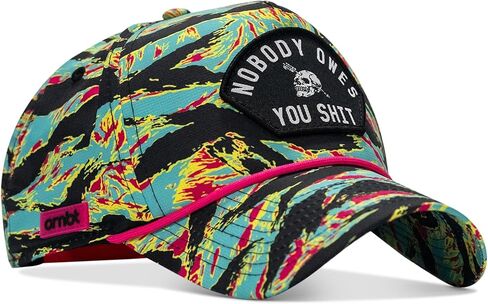 Combat Iron Men’s Weekender Snapback Cap – Waterproof, Lightweight, Adjustable Fit – Nobody Owes You Patch – Vice Tiger Stripe Camo in Kuwait