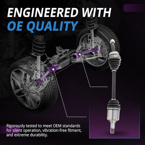 Front CV Axle Replacement for 2004 2005 2006 2007 2008 2009 2010 Toyota Sienna, Driver and Passenger Side TO-8183 TO-8184, [FWD] in Saudi Arabia