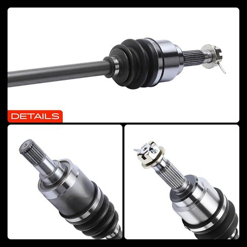 A-Premium CV Axle Shaft Assembly - Compatible with Honda Big Red 700 2009 2010 2011 2012 2013 - Front Right Passenger Side, Replace# 44250-HL1-A01, 42220-HL1-A01, 44250HL1A01, 42220HL1A01 in Saudi Arabia