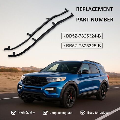 Door Weatherstrip 2pcs Replace for BB5Z-7825325-B & BB5Z-7825324-B, Compatible with Ford Explorer 2011-2019 and Police Interceptor Utility 2013-2019（Front Door Weather Strip Right & Left） in Saudi Arabia