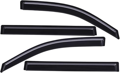 Lightronic Extra Durable Outside-Mount Auto Vent Window Visor, Fits 2015-2020 Cadillac Escalade ESV, Chevrolet Suburban, GMC Yukon XL, UV Protection Rain Guard, Original Wind Deflector, Smoke, 4-Pcs in Saudi Arabia