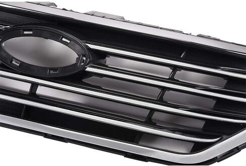 G-PLUS Chrome Front Bumper Upper Grille Grill Insert, Compatible with Sonata 2015 2016 2017 (Black) in Saudi Arabia