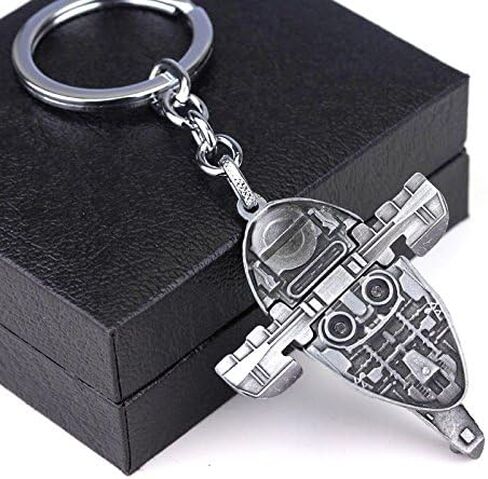 سلسلة مفاتيح Sci-Fi Bounty Hunter Ship Slave I - سحر معدني قابل للجمع للمفاتيح أو حقيبة الظهر أو الهدايا in Kuwait