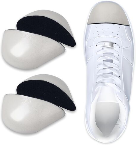 حشوات الأحذية للأحذية الفضفاضة، وسادة أصابع مطورة للأحذية الكبيرة جدًا | منع انزلاق الكعب | اجعل الأحذية أصغر حجمًا وتناسب النساء والرجال. (رمادي، M: حذاء أكبر من نصف إلى مقاس واحد) in Kuwait