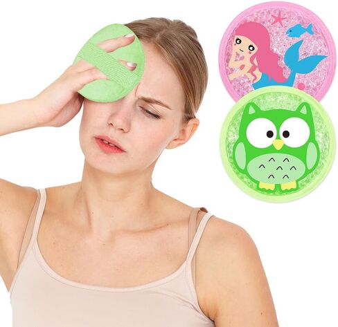 عبوات ثلج للأطفال للإصابات، قابلة لإعادة الاستخدام، عبوتان من الجل المضغوط البارد أو الدافئ مع حزام لحمى الرأس والرقبة، واستعادة أسنان الحكمة، والإسعافات الأولية 4.9 بوصة in Kuwait