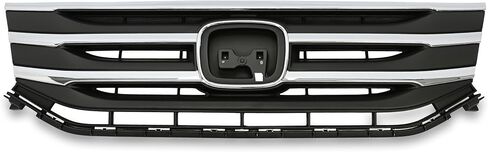 Front Grille Compatible with 2011 2012 2013 Honda Odyssey Replacement for HO1202107 HO1217105 Silvery+Black Bumper Grill Plastic in Saudi Arabia