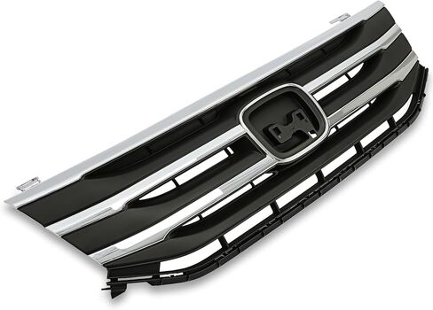 Front Grille Compatible with 2011 2012 2013 Honda Odyssey Replacement for HO1202107 HO1217105 Silvery+Black Bumper Grill Plastic in Saudi Arabia