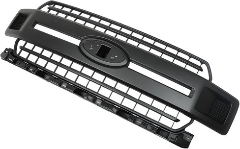 munirater Front Bumper Radiator Grille Assembly Black with Base Rail Replacement for 2018-2020 F150 Pickup 4-Door JL3Z8200AB in Kuwait