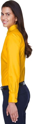 قميص ™Easy Blend™ للسيدات من نسيج التويل بأكمام طويلة ومقاوم للبقع مقاس XL SUNRAY YELLOW in Saudi Arabia
