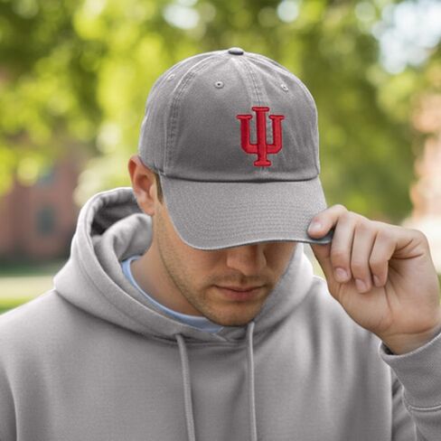 قبعة بيسبول جامعة صبار الصحراء إنديانا Hoosiers Bloomington قبعات مطرزة ذات حواف قبعة قابلة للتعديل بحزام قماش للبالغين (نمط D1) أسود in Saudi Arabia