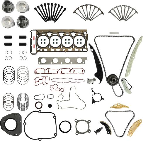 EA888 2.0 Cylinder Head Gasket Set With 23mm Piston Kit & Con-Rods Fit For Audi A4 Q5 TT VW Jetta CC 2.0L CAEB CCTA 2010-2015 Replace# HS26455PT 06H198401A 06H105701 in Kuwait