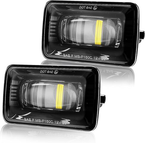 Premium LED Fog Light Assemblies For F150 2015-2020 Ford and 17-19 F250/F350/F450 Super Duty, White Light Fog Lamp Assembly Kit, Plug and Play Anti-fog IP67 DC 12V, 2Pcs ﻿ in Saudi Arabia