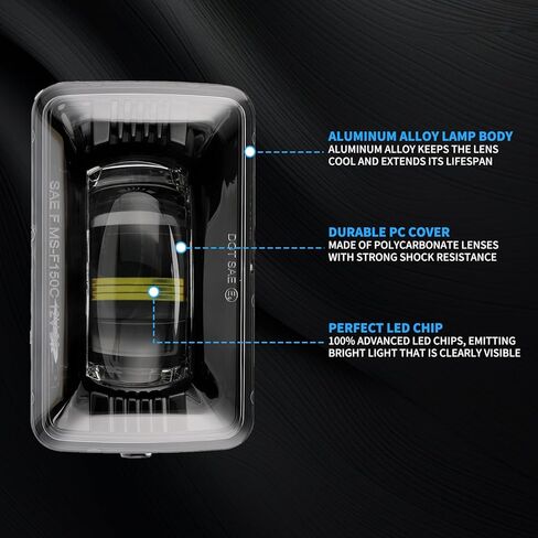 Premium LED Fog Light Assemblies For F150 2015-2020 Ford and 17-19 F250/F350/F450 Super Duty, White Light Fog Lamp Assembly Kit, Plug and Play Anti-fog IP67 DC 12V, 2Pcs ﻿ in Saudi Arabia