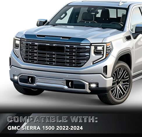 LED Fog Lights for GMC Sierra 1500 - LED Fog Light Assembly Kit Compatible with GMC Sierra 1500 2022 2023 2024 Waterproof White Light GM2593338 in Kuwait