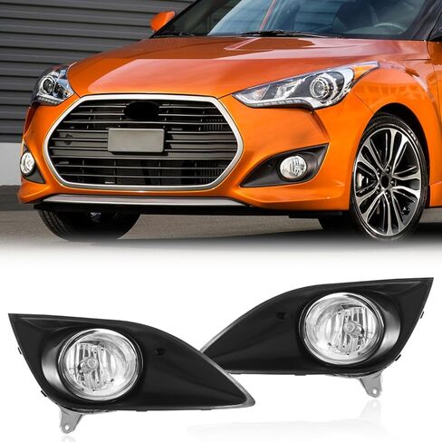 TODO Halogen Fog Lights Compatible With 2013-2017 Hyundai V-eloster Turbo Fog Lamps 92201-2V500 92202-2V500 86523-2V500 86524-2V500 (A Pair) in Saudi Arabia