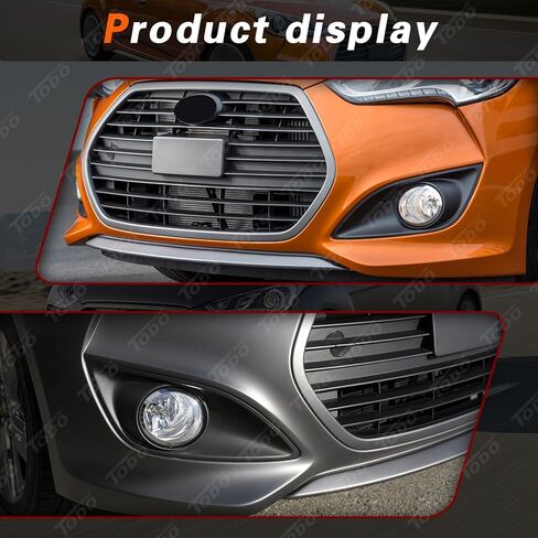 TODO Halogen Fog Lights Compatible With 2013-2017 Hyundai V-eloster Turbo Fog Lamps 92201-2V500 92202-2V500 86523-2V500 86524-2V500 (A Pair) in Saudi Arabia