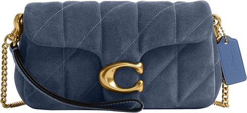 Quilted Suede Tabby Chain Crossbody 19 in Saudi Arabia