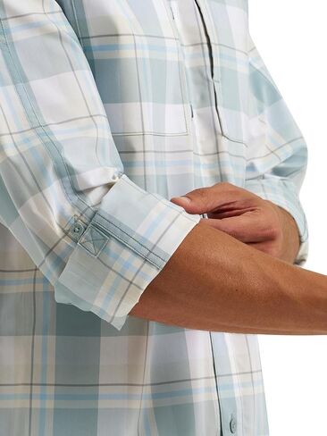 ATG by Wrangler Men's Long Sleeve Hike to Fish Shirt, Abyss Check, Large in Kuwait