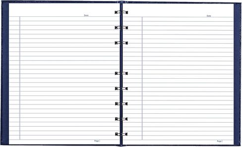 Blueline NotePro™ Executive Notebook, Indexing System, Refillable, Hard Cover, 9.25" x 7.25", 150 Ruled Pages, Indigo Blue (A7150.BLU) in Saudi Arabia
