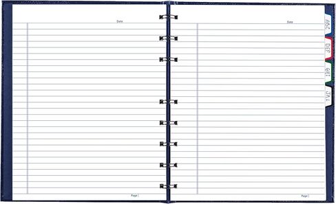 Blueline NotePro™ Executive Notebook, Indexing System, Refillable, Hard Cover, 9.25" x 7.25", 150 Ruled Pages, Indigo Blue (A7150.BLU) in Saudi Arabia