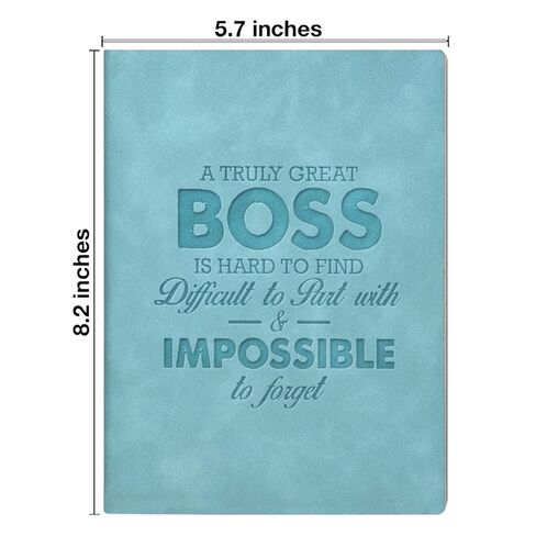 Best Boss Journal Notebook Gifts for Women Men, Appreciation Gifts for Leader Manager Mentor, a Truly Great Boss Is Hard to Find Leather Writing Notebook in Saudi Arabia