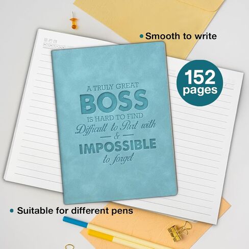 Best Boss Journal Notebook Gifts for Women Men, Appreciation Gifts for Leader Manager Mentor, a Truly Great Boss Is Hard to Find Leather Writing Notebook in Saudi Arabia