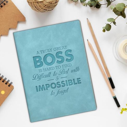 Best Boss Journal Notebook Gifts for Women Men, Appreciation Gifts for Leader Manager Mentor, a Truly Great Boss Is Hard to Find Leather Writing Notebook in Saudi Arabia
