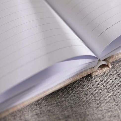 Joss & Lac Design Classic Journal with Linen Cover, Premium 180GSM Paper, 8.2 x 8.2 Inch Notebook, 80 Pages (Blank) in Saudi Arabia