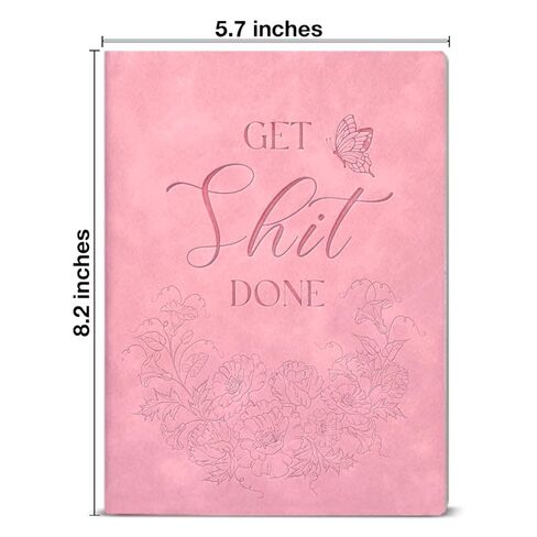 Motivational Notebook Gift for Women Get It Done Wreath Journal for Female Coworkers Friends Staffs in Saudi Arabia