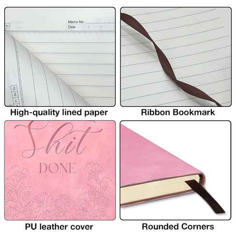 Motivational Notebook Gift for Women Get It Done Wreath Journal for Female Coworkers Friends Staffs in Saudi Arabia