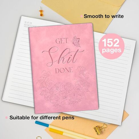 Motivational Notebook Gift for Women Get It Done Wreath Journal for Female Coworkers Friends Staffs in Saudi Arabia