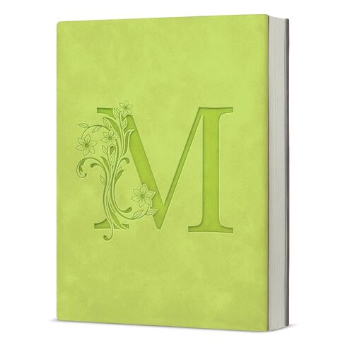 Initial Letter M Notebook Journal Personalized M Letter Writing Notebook Monogrammed Gifts for Women Graduation Birthday - Light Green in Saudi Arabia