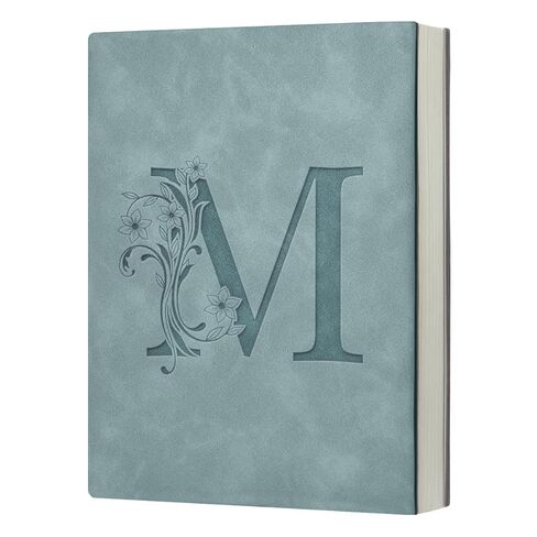 Initial Letter M Notebook Journal Personalized M Letter Writing Notebook Monogrammed Gifts for Women Graduation Birthday - Light Green in Saudi Arabia