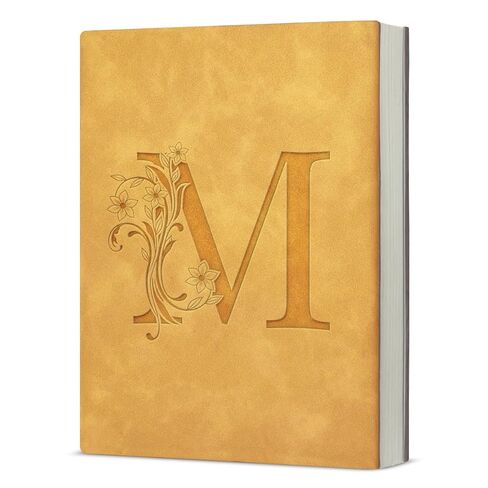 Initial Letter M Notebook Journal Personalized M Letter Writing Notebook Monogrammed Gifts for Women Graduation Birthday - Light Green in Saudi Arabia