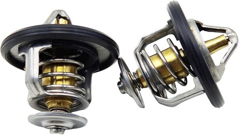 2 قطعة 25500-2GGA0 منظم حرارة مبرد المحرك يناسب 2015-2022 هيونداي/كيا 2.4L (2359CC) DOHC L4 هيونداي سانتا في سوناتا توكسون/كيا أوبتيما سورينتو سبورتاج 25500 2GGA0 in Saudi Arabia