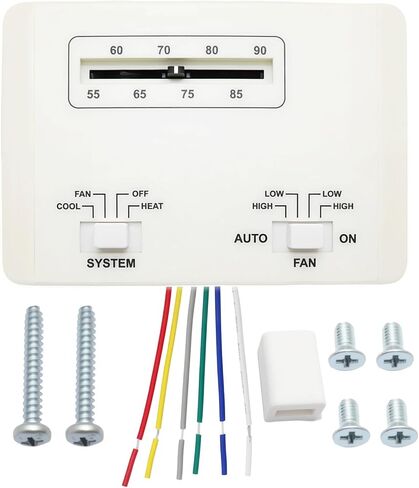 RV Air Conditioner Thermostat Replacement Fit for Coleman Mach Series, Single Stage Heating/Cooling Control Unit for RV AC Systems, White, Replace for 7330G3351 7330F3852 in Saudi Arabia