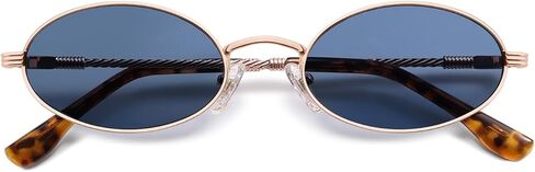 Retro Oval Cat Eye Sunglasses for Women Y2k Trendy Narrow 90s Sunnies Designer Sun Glasses AP3721 in Saudi Arabia