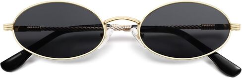 Retro Oval Cat Eye Sunglasses for Women Y2k Trendy Narrow 90s Sunnies Designer Sun Glasses AP3721 in Saudi Arabia