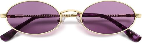 Retro Oval Cat Eye Sunglasses for Women Y2k Trendy Narrow 90s Sunnies Designer Sun Glasses AP3721 in Saudi Arabia