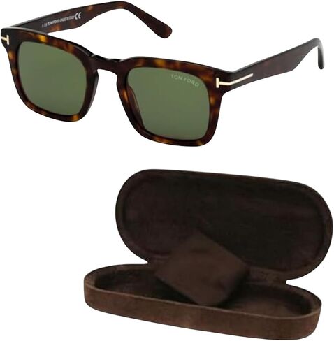 نظارة شمسية Tom Ford FT0751 DAX مربعة الشكل + حزمة مع مجموعة تنظيف النظارات eSHADES in Saudi Arabia