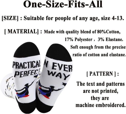G2TUP Mary Musiacl Socks Mary Fans Gift Practically Perfect In Every Way Socks Maries Music Merch in Saudi Arabia