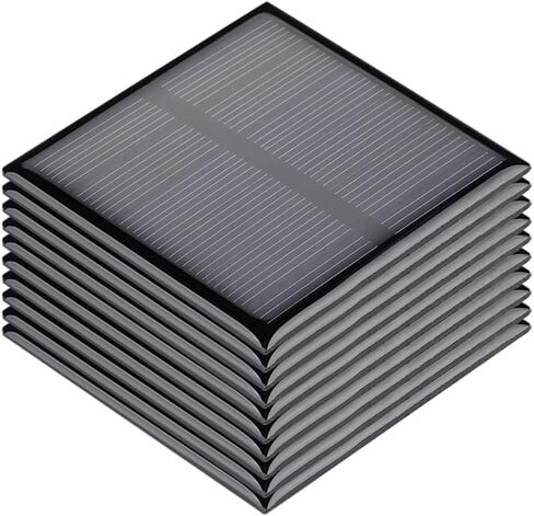 SUNYIMA 10 قطعة 5.5 فولت 80mA ألواح شمسية صغيرة 2.36 "x 2.36" لتقوم بها بنفسك مواد لعبة كهربائية الخلايا الكهروضوئية مجموعات نظام الطاقة الشمسية ذاتية الصنع in Kuwait