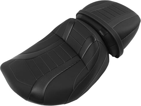 H RUO Motorcycle Two Up Seat Driver Passenger Seat Low Profile PU Leather Seat Fits for Harley Touring Road Glide Street Glide FLTRX FLTRXSE FLHX FLHXSE 2023-2025 2024 in Saudi Arabia