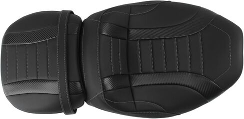H RUO Motorcycle Two Up Seat Driver Passenger Seat Low Profile PU Leather Seat Fits for Harley Touring Road Glide Street Glide FLTRX FLTRXSE FLHX FLHXSE 2023-2025 2024 in Saudi Arabia