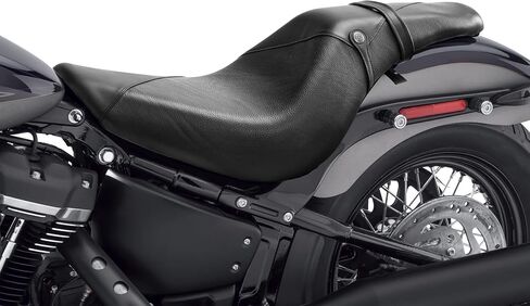 مقعد الركاب للسائق باللون الأسود مناسب لدراجة Harley Street Bob Softail FLHC 2018-2025 19 Deluxe، Heritage Classic، Heritage Classic 114 in Kuwait