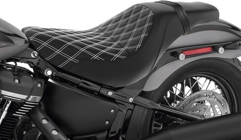 مقعد الركاب للسائق باللون الأسود مناسب لدراجة Harley Street Bob Softail FLHC 2018-2025 19 Deluxe، Heritage Classic، Heritage Classic 114 in Kuwait