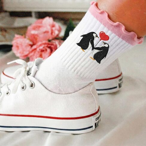 Valentines Day Gifts For Her- Pretty Socks For Women, Cute Valentines Day Present, Fun Surprise For Teen Girls, Soft Material, Ideal For Celebrations, Romantic Anniversary Choice, Sweet Love in Kuwait