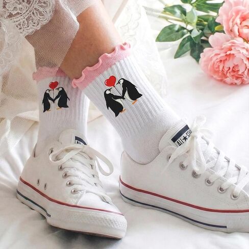 Valentines Day Gifts For Her- Pretty Socks For Women, Cute Valentines Day Present, Fun Surprise For Teen Girls, Soft Material, Ideal For Celebrations, Romantic Anniversary Choice, Sweet Love in Kuwait