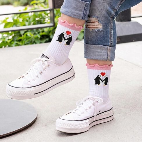 Valentines Day Gifts For Her- Pretty Socks For Women, Cute Valentines Day Present, Fun Surprise For Teen Girls, Soft Material, Ideal For Celebrations, Romantic Anniversary Choice, Sweet Love in Kuwait